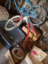 Tricycle needs pedals and a back wheel