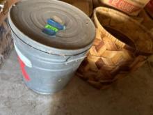 Baskets , Christmas tin can, plant pot