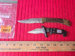 2 Lock Blade Knives. Both one Money.