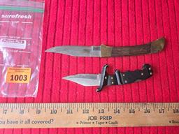 2 Lock Blade Knives. Both one Money.