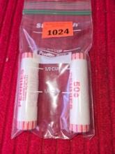 2 Rolls , Mint Sealed, Uncirculated, 2017 Philadelphia Mint Commerative Shield Pennies. Both one