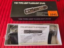 1101 Flashlight Plus Personal Protection. Flashlight and Stun Gun. New In Box with USB Charging