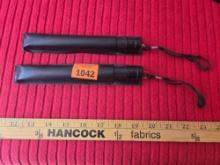 2- New Personal Protection Batons. 19 Inches Extended. With Belt Sheaths. 2 Times the Money