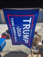 Trump 2024, Take America Back, 3x5 Flag. New in Package.