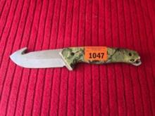Camouflage Mossy Oak Hunting Knife.9.5 Inches.