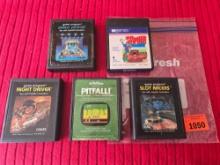 5 Vintage Atari 2600 Game Cartridges. All One Money. Collectible Electronics/Gaming.