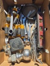 Box of Assorted Tools. Crescent, Stanley, and Other. All one Money.