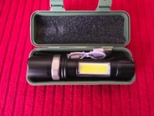 New Power Style, Safety/Camping Light. Flashlight, Strobe, and Side Light. In Hard to Case with USB