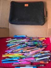 Large Bag of Assorted Pens, Pencils, Markers, Highlighters and Other. All one Money.