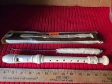Yamaha Soprano Recorder Baroque. With Case and Cleaning Brush. Musical Instrument.