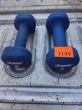 Pair of Reebok 5 Pound Hand Weights.
