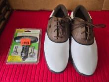 New Pair of Foot Joy Jr. Golf Cleats with New Softspike CleatKaddy. Size 6M.
