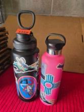 1 H2Go, and 1 Tal Metal Water Bottles. Both one Money. Camping, Sports.