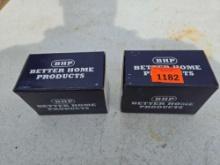 2- New 2 Pack Boxes of Chrome Double Robe Hooks. All one Money.