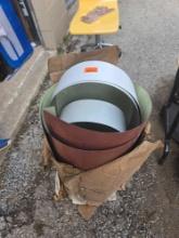 Box of Assorted Metal Trim and Flashing.