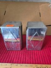 Pair Of Vintage, Stainless Steel Napkin Dispensers. Both one Money.