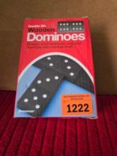 Vintage Hardwood Dominoe Set.