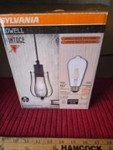 Sylvania Hanging Light Fixture. New In Box.