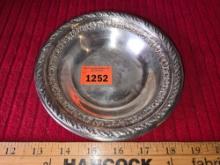 Vintage, Ornate Sliver Plate Serving Bowl. No Stamp Found.