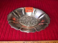 Vintage, Ornate Silver Plated Serving Bowl.
