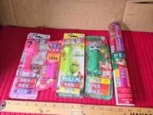 5 Collectible PEZ Dispenser Packages. All one Money.