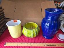 3 Assorted Sized Vases/Planters. All One Money.