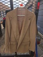 Pioneer Wear, Size 40L, Corduroy Jacket with Adam Corduroy Fedora Hat Size 7.1/4-7.3/8. Both one