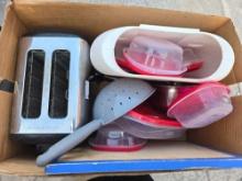 Box of Assorted Kitchen Items.