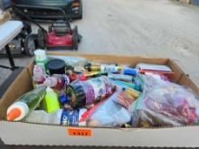 Box of Assorted Decorative and Craft Items