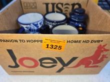 Box of South American Tile and Mexican Pottery Items.