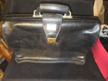 Vintage Leather Briefcase. Business, Office, Travel.