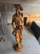 Vintage, Resin/Other, Oriental Statue.