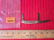 Vintage, Colonial Knife Co. Providence , RI. USA. 3 Bladed Pocket Knife.