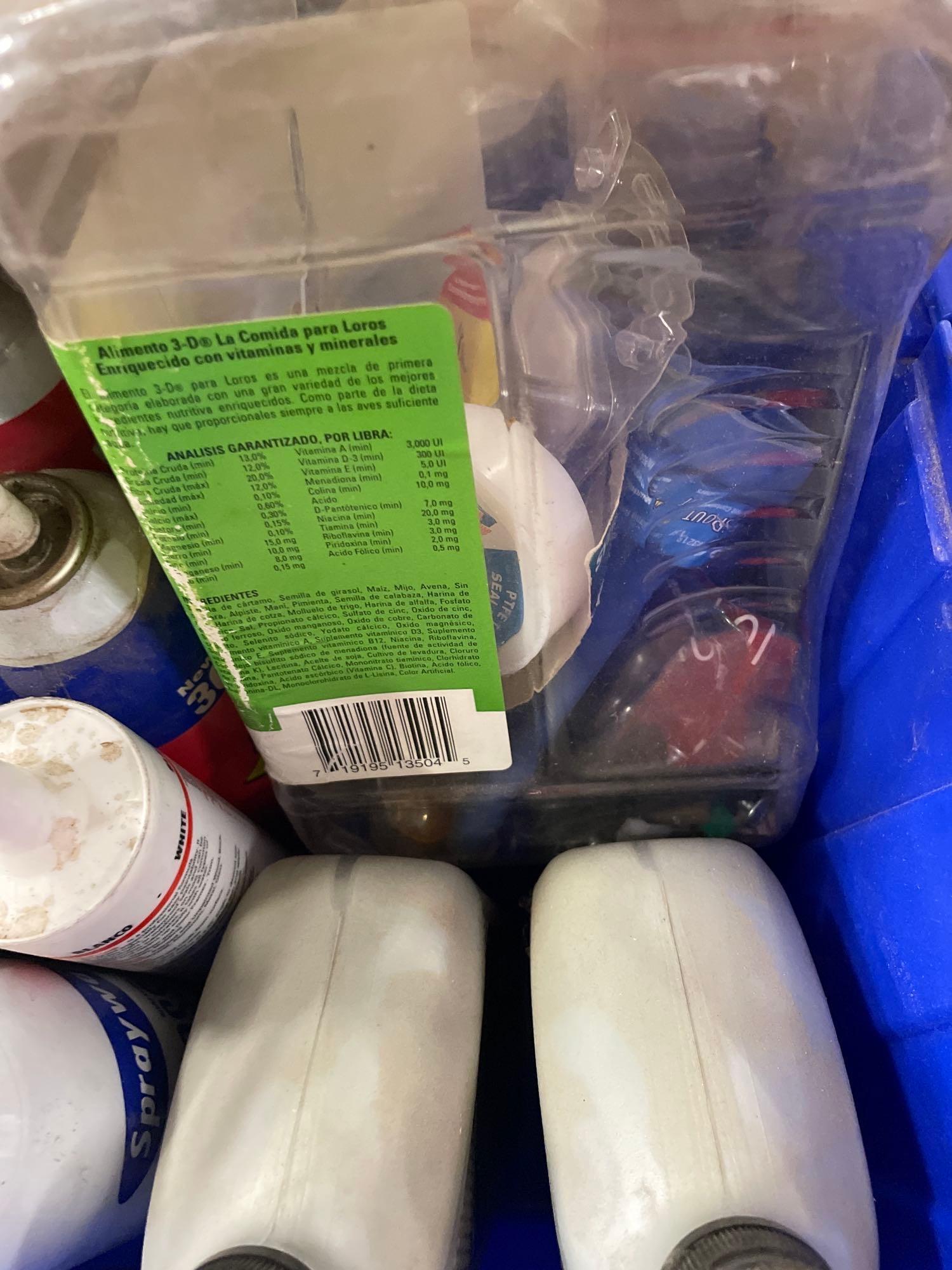 tub of plumbers putty; engine oil and more