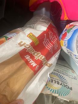 life jackets; cleaning supplies; grout; misc