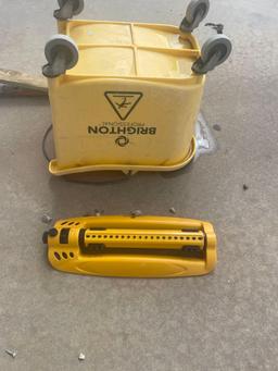 sprinkler; mop bucket