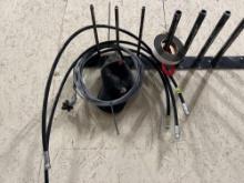 air hoses; hat ; foam trim