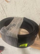 roll of black rubber material