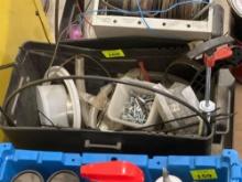 2battery boxs ; screws ; wire spools