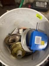 miscellaneous bucket of electrical outlets