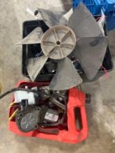 RV step motor; vent fan blade; furnace gas valve and control board; 50 amp RV plug; bug screen; hose