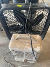 Holmes box fan; Patton heater