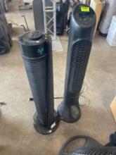 2 stand up rotating fans