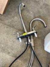 sink faucet ; towel hangers