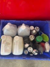 tub of carpet cleaner; insect killer; chem; misc