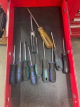 various screwdrivers