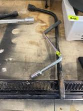 tire iron; crank handles for electric tongue jacks