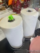 paper towel holders; paper towels