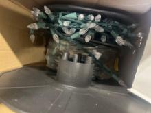 two rolls of white Christmas lights