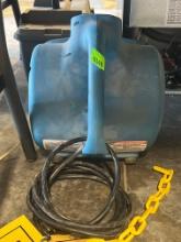 Electric fan blower blue